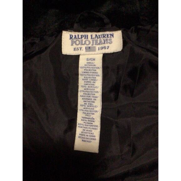 Vintage Ralph Lauren Polo jeans Co Puffer Bomber Jacket Womens Size Small - Picture 5 of 9